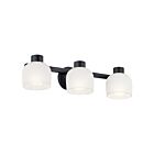 Kichler 37558 Raldric 3-Lumières 60W Noir Lumière Vanité