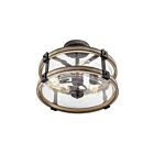 Kichler 38190A 3-Lights Barrington 180W Plafonnier semi encastré 