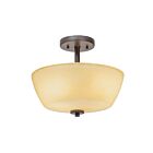 Plafonnier semi-encastré Kichler Layla 38191 2-lumières 60W vieux bronze