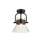 Plafonnier semi-encastré Kichler Aldean 38224 1-lumière 60W vieux bronze