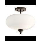 Plafonnier Kichler Cecylia 38237 2-lumières 60W vieux bronze