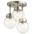 Kichler 38249 3-Lights Strabo  120W Plafonnier semi encastré 
