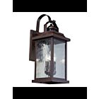 Lanterne murale extérieur Kichler Linford 39457 3-lumières 60W vieux bronze