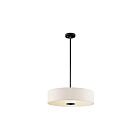 Suspendu à tambour Kichler 42121BK 3-lumières 100W noir