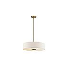 Suspendu à tambour Kichler 42121CLZ 3-lumières 100W bronze classique