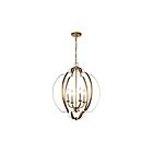 Suspendu de foyer Kichler Voleta 42138NBR 4-lumières 60W laiton naturel