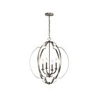 Suspendu de foyer Kichler Voleta 42138NI 4-lumières 60W nickel brossé