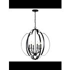 Suspendu de foyer Kichler Voleta 42139BK 6-lumières 60W noir