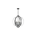 Suspendu de foyer Kichler Voleta 42139BK 6-lumières 60W noir