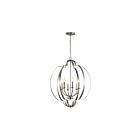 Suspendu de foyer Kichler Voleta 42139NI 6-lumières 60W nickel brossé