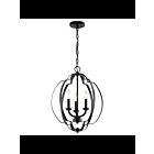Suspendu Kichler Voleta 42140BK 3-lumières 60W noir