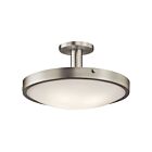 Plafonnier semi-encastré Kichler Lytham 42246NI 4-lumières 100W nickel brossé