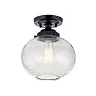 Plafonnier semi-encastré Kichler 42296BK 1-lumière 100W Noir