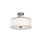 Plafonnier semi-encastré Kichler Lacey 42386AP 3-lumières 100W étain antique