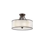 Plafonnier semi-encastré Kichler Lacey 42387MIZ 4-lumières 100W poussière de bronze
