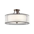 Plafonnier semi-encastré Kichler Lacey 42399MIZ 5-lumières 100W poussière de bronze