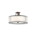 Plafonnier semi-encastré Kichler Lacey 42399MIZ 5-lumières 100W poussière de bronze