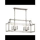Lustre linéaire Kichler Morrigan 42497NI 8-lumières 60W nickel brossé