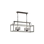 Lustre linéaire Kichler Morrigan 42497OZ 8-lumières 60W vieux bronze