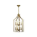 Lustre de foyer Kichler Morrigan 42498NBR 8-lumières 60W laiton naturel