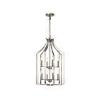 Lustre de foyer Kichler Morrigan 42498NI 8-lumières 60W nickel brossé