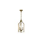 Suspendu de foyer Kichler Morrigan 42499NBR 3-lumières 60W laiton naturel