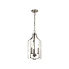 Lustre de foyer Kichler Morrigan 42499NI 3-lumières 60W nickel brossé