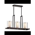 Lustre linéaire Kichler Triad 42547OZ 3-lumières 100W vieux bronze