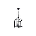 Suspendu de foyer Kichler Larkin 42566BK 3-lumières 60W noir