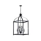Suspendu de foyer Kichler Larkin 42591BK 8-lumières 60W noir
