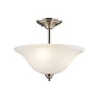 Plafonnier semi-encastré Kichler Nicholson 42879NI 3-lumières 100W nickel brossé