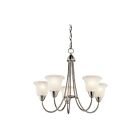 Lustre à 1 étage Kichler Nicholson 42884NI 5-lumières 100W nickel brossé