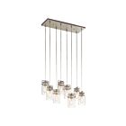 Suspendu Kichler Brinley 42890NI 8-lumières 100W nickel brossé