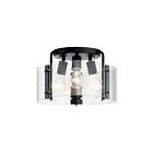 Plafonnier semi-encastré Kichler Thoreau 42954BK 3-lumières 75W noir