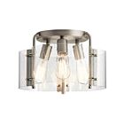 Plafonnier semi-encastré Kichler Thoreau 42954NI 3-lumières 75W nickel brossé