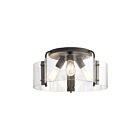Plafonnier semi-encastré Kichler Thoreau 42955OZ 3-lumières 75W vieux bronze