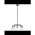 Lustre à 1 étage Kichler Braelyn 43058OZ 5-lumières 60W vieux bronze
