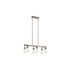 Lustre linéaire Kichler Braelyn 43059CLP 6-lumières 60W étain classique
