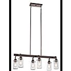 Lustre linéaire Kichler Braelyn 43059OZ 6-lumières 60W vieux bronze
