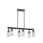 Lustre linéaire Kichler Braelyn 43059OZ 6-lumières 60W vieux bronze
