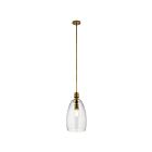 Suspendu Kichler Lakum 43090NBR 1-lumière 75W laiton naturel