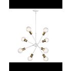 Lustre à 1 étage Kichler Armstrong 43118WH 8-lumières 100W blanc