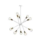 Lustre à 1 étage Kichler Armstrong 43119WH 10-lumières 100W blanc