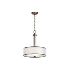 Suspendu inversé Kichler Tallie 43153AP 3-lumières 100W étain antique