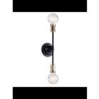 Applique murale Kichler Armstrong 43195BK 2-lumières 60W noir