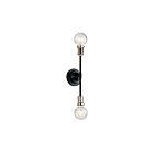 Applique murale Kichler Armstrong 43195BK 2-lumières 60W noir