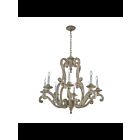 Lustre à 1 étage Kichler Hayman 43265DAW 8-lumières 60W blanc antique