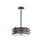 Suspendu Kichler Roswell 43301OZ 3-lumières 100W vieux bronze