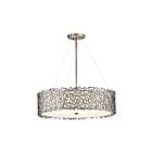 Lustre rond Kichler 43347CLP 4-lumières 100W étain classique