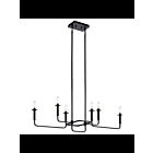 Lustre à 1 étage Kichler Alden 43362BK 6-lumières 60W noir